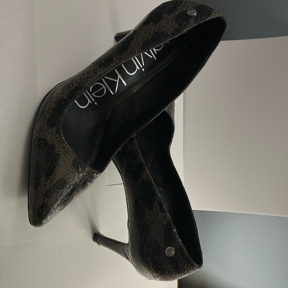 Calvin Klein Black Stiletto Heels Elegant Pumps